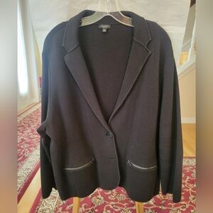 Talbots Women's Dark Blazer with Pockets